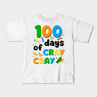 100 Days of Cray Pencils Cray Kids T-Shirt